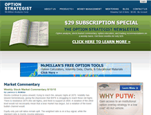 Tablet Screenshot of optionstrategist.com